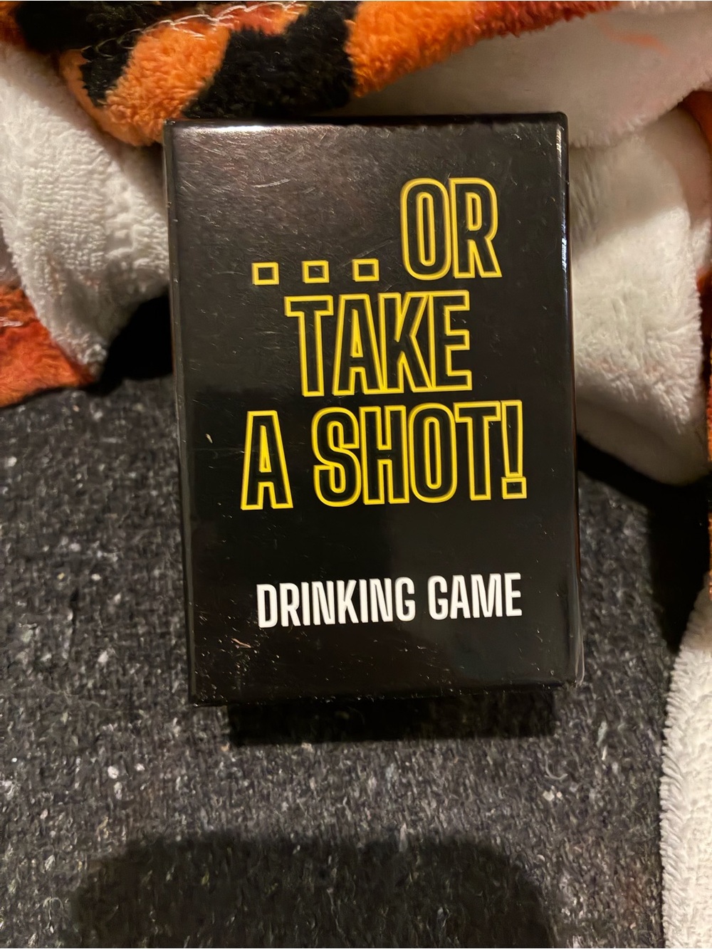 Or Take A Shot! Drinking Game - Black & Yellow Card Game